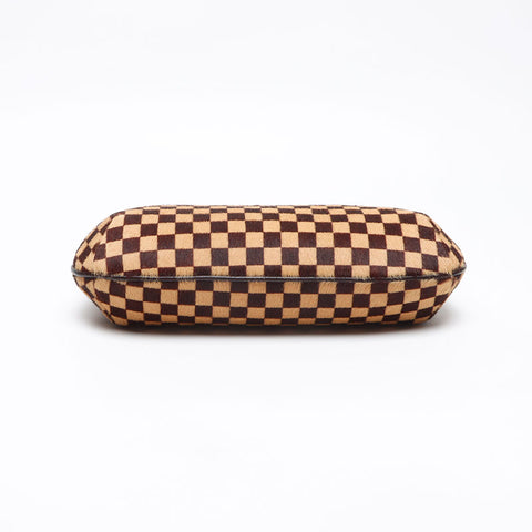 ルイ・ヴィトン LOUIS VUITTON タイガー ダミエソバージュ ハラコ 2001年製 ハンドバッグ ブラウン WS13338