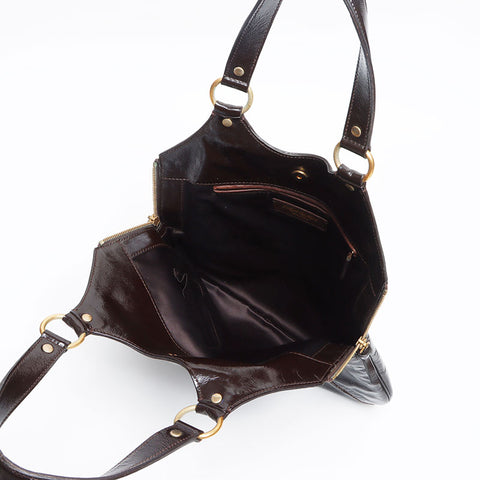 YVES SAINT LAURENT Metropolis Rive Gauche 177739 Shoulder Bag Brown WS13346