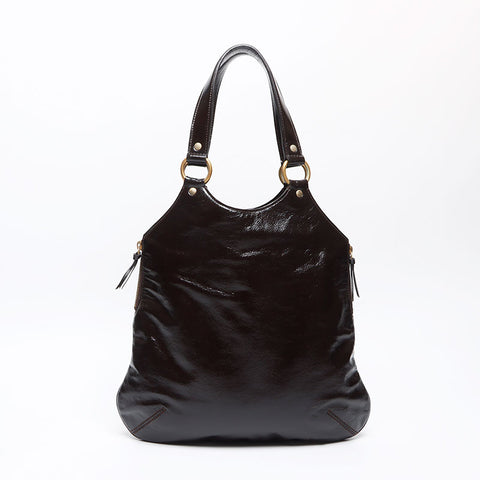 YVES SAINT LAURENT Metropolis Rive Gauche 177739 Shoulder Bag Brown WS13346