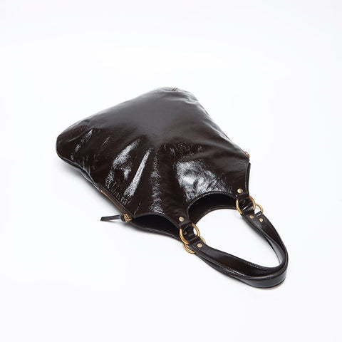 YVES SAINT LAURENT Metropolis Rive Gauche 177739 Shoulder Bag Brown WS13346
