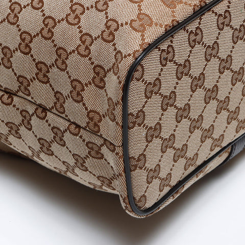 GUCCI GG canvas leather 2way 449169 Tote Bag beige WS13348