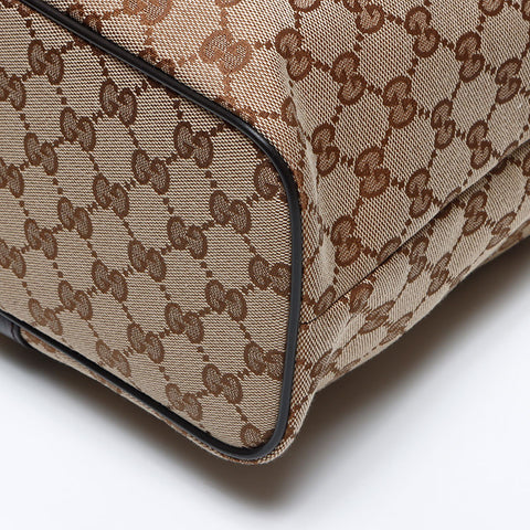 GUCCI GG canvas leather 2way 449169 Tote Bag beige WS13348