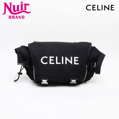 CELINE Medium Trekking Nylon Messenger bag black WS13350