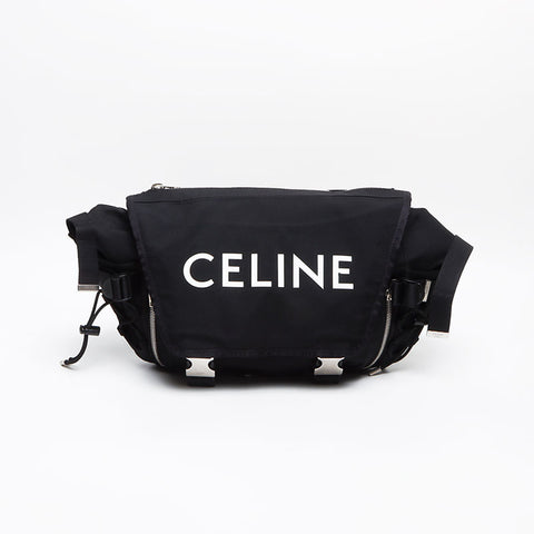 CELINE Medium Trekking Nylon Messenger bag black WS13350
