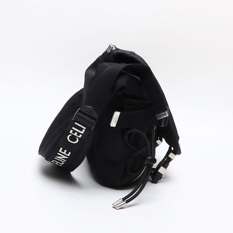 CELINE Medium Trekking Nylon Messenger bag black WS13350