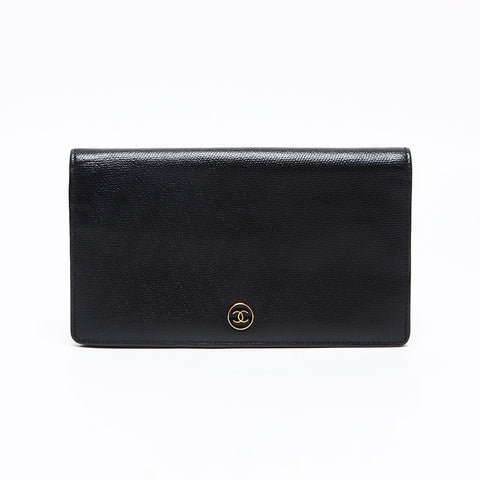 CHANEL COCO Button Calfskin No. 9 Purse black WS13357