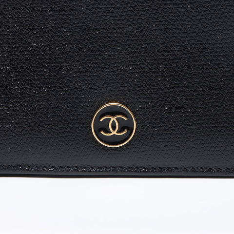 CHANEL COCO Button Calfskin No. 9 Purse black WS13357