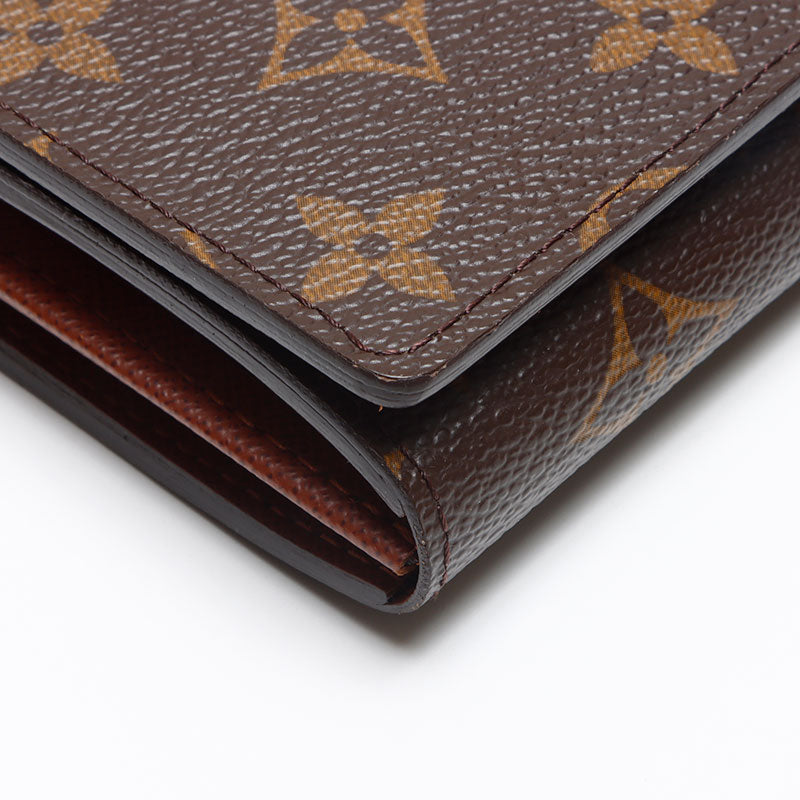 美品 ルイヴィトン トレゾール M61736 二つ折り財布 ブラウン ルイ・ヴィトン LOUIS VUITTON モノグラム ポルトフォイユ・トレゾール
