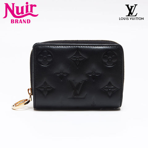 LOUIS VUITTON Monogram Portefeuille Lou Bifold Wallet black WS13363