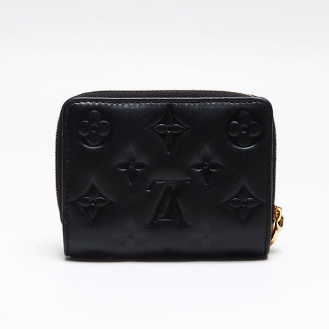 LOUIS VUITTON Monogram Portefeuille Lou Bifold Wallet black WS13363