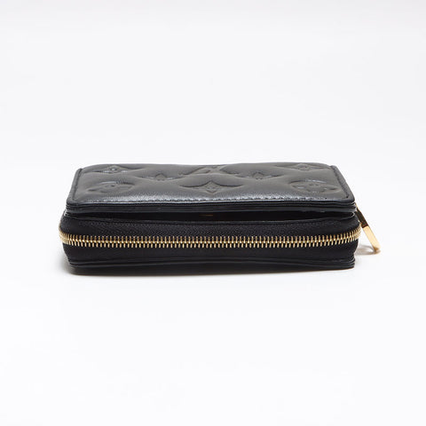 LOUIS VUITTON Monogram Portefeuille Lou Bifold Wallet black WS13363