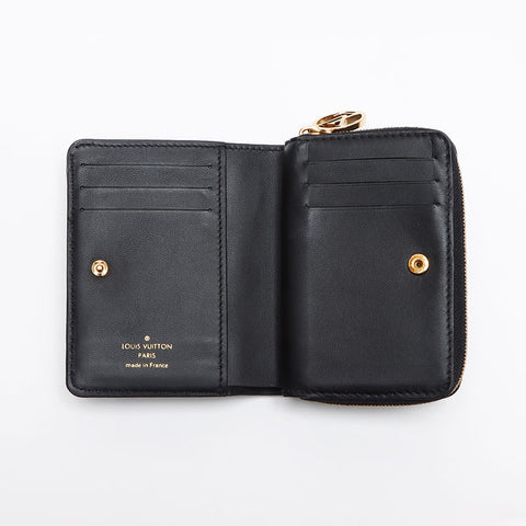 LOUIS VUITTON Monogram Portefeuille Lou Bifold Wallet black WS13363