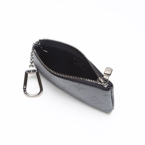 LOUIS VUITTON Monogram Eclipse Pochette Cle Coin case black WS13364