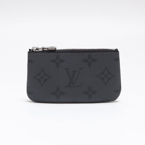LOUIS VUITTON Monogram Eclipse Pochette Cle Coin case black WS13364