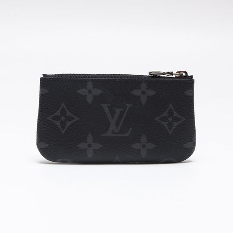 LOUIS VUITTON Monogram Eclipse Pochette Cle Coin case black WS13364