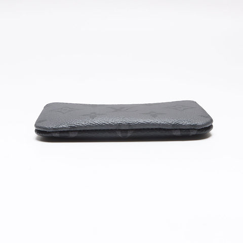 LOUIS VUITTON Monogram Eclipse Pochette Cle Coin case black WS13364