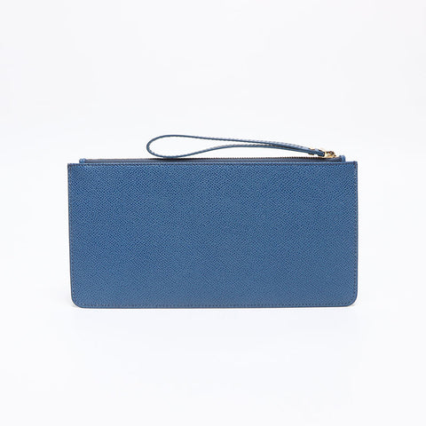 Salvatore Ferragamo Gancini pouch Clutch bag blue WS13367