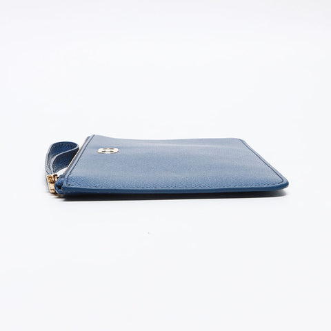 Salvatore Ferragamo Gancini pouch Clutch bag blue WS13367