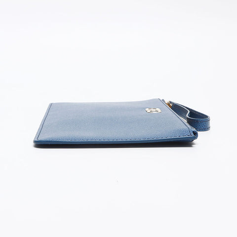 Salvatore Ferragamo Gancini pouch Clutch bag blue WS13367