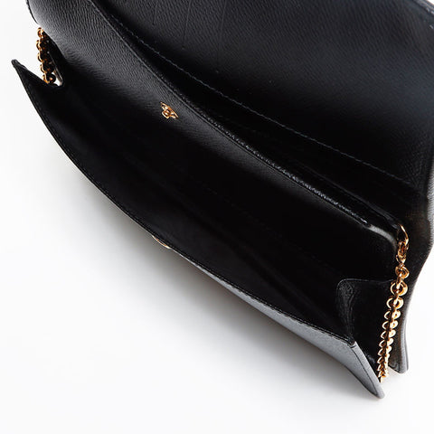 Salvatore Ferragamo Vara Chain Wallet Shoulder Bag black WS13368