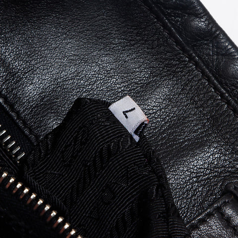 PRADA logo Shoulder Bag black WS13369