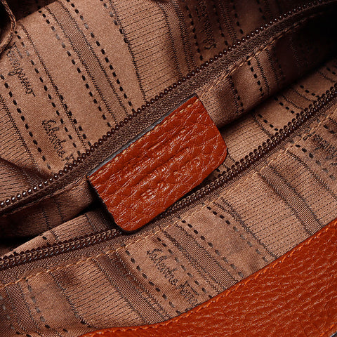 Salvatore Ferragamo Gancini Shoulder Bag Brown WS13374