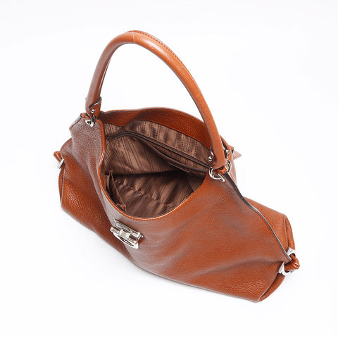 Salvatore Ferragamo Gancini Shoulder Bag Brown WS13374