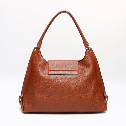 Salvatore Ferragamo Gancini Shoulder Bag Brown WS13374