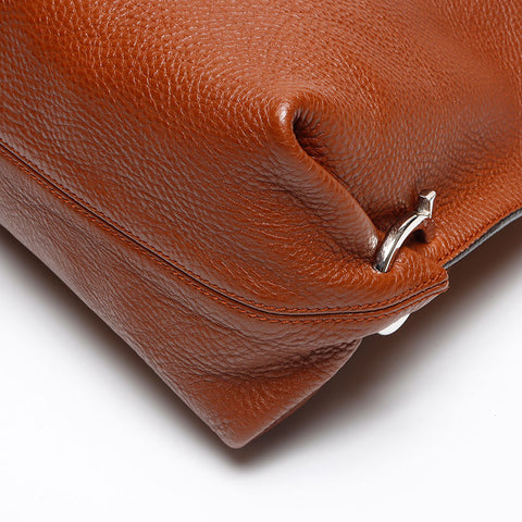 Salvatore Ferragamo Gancini Shoulder Bag Brown WS13374