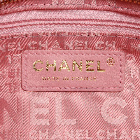 CHANEL Icon Line Chocolate Bar Chain Shoulder Bag pink WS13378