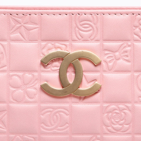 CHANEL Icon Line 巧克力棒链条单肩包 粉色 WS13378