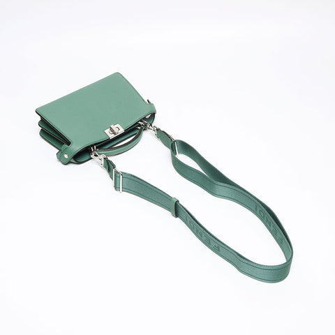 FENDI Peekaboo Iseeu X-Cross 2WAY Shoulder Bag green WS13383