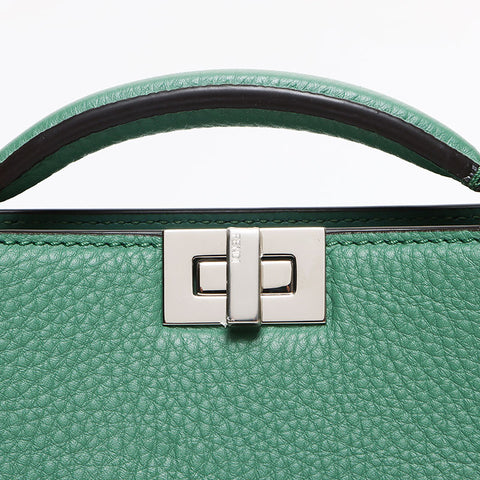 FENDI Peekaboo Iseeu X-Cross 2WAY Shoulder Bag green WS13383