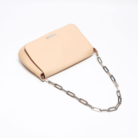 GUCCI Chain Shoulder Bag beige WS13385