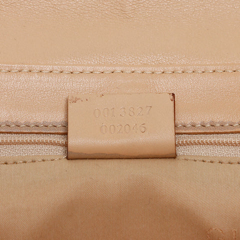 GUCCI Chain Shoulder Bag beige WS13385