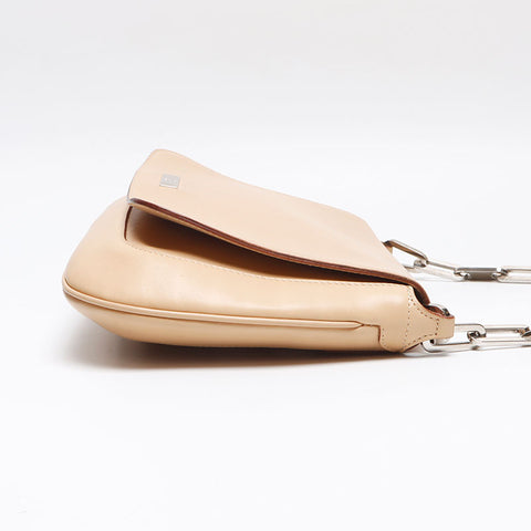 GUCCI Chain Shoulder Bag beige WS13385