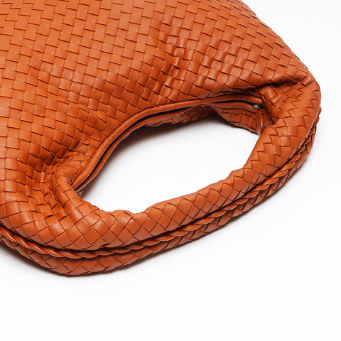 ボッテガヴェネタ BOTTEGAVENETA イントレチャート ホーボー ハンドバッグ ブラウン WS13386