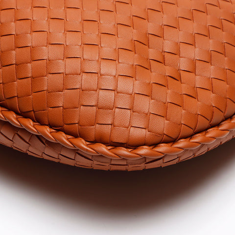 ボッテガヴェネタ BOTTEGAVENETA イントレチャート ホーボー ハンドバッグ ブラウン WS13386