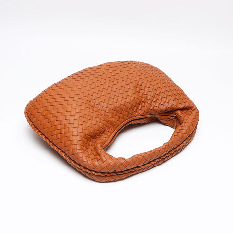 ボッテガヴェネタ BOTTEGAVENETA イントレチャート ホーボー ハンドバッグ ブラウン WS13386