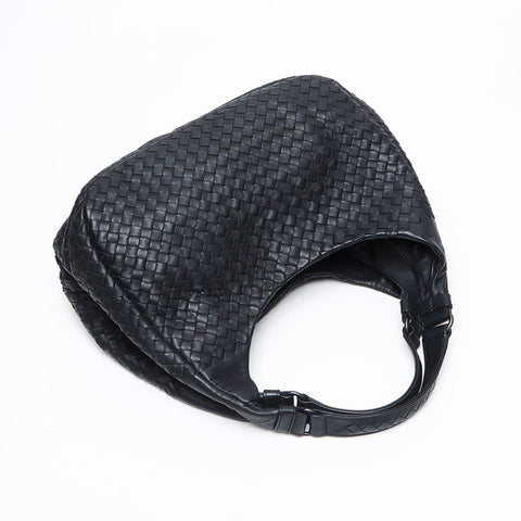 ボッテガヴェネタ BOTTEGAVENETA イントレチャート ハンドバッグ ブラック WS13387