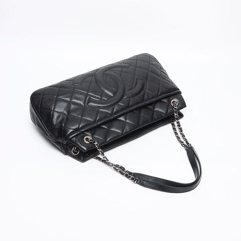 シャネル CHANEL キャビアスキン マトラッセ ココマーク 17番台 ショルダーバッグ ブラック WS13388