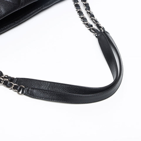 シャネル CHANEL キャビアスキン マトラッセ ココマーク 17番台 ショルダーバッグ ブラック WS13388