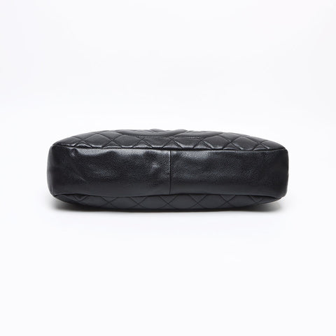 シャネル CHANEL キャビアスキン マトラッセ ココマーク 17番台 ショルダーバッグ ブラック WS13388