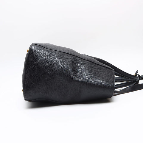 PRADA Vitero Dino 2way Shoulder Tote Bag black WS13389