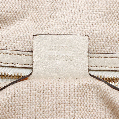 グッチ GUCCI ソーホー レザー トートバッグ ホワイト WS13393