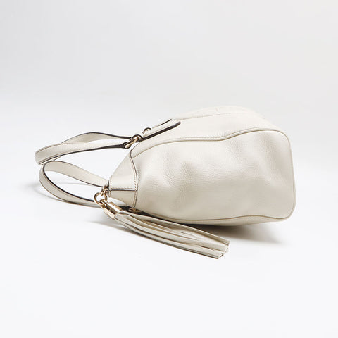 グッチ GUCCI ソーホー レザー トートバッグ ホワイト WS13393