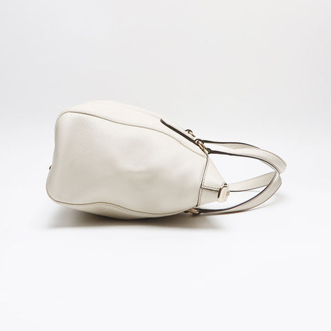 グッチ GUCCI ソーホー レザー トートバッグ ホワイト WS13393