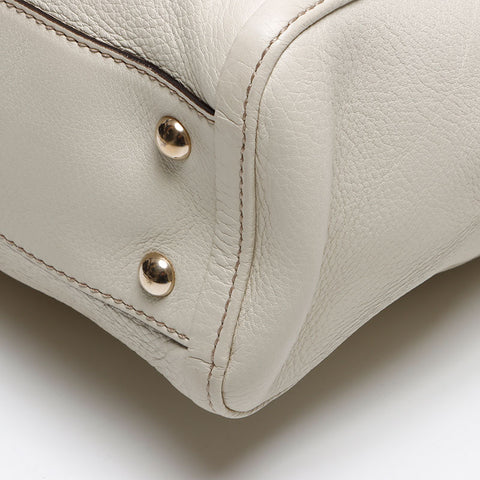 グッチ GUCCI ソーホー レザー トートバッグ ホワイト WS13393
