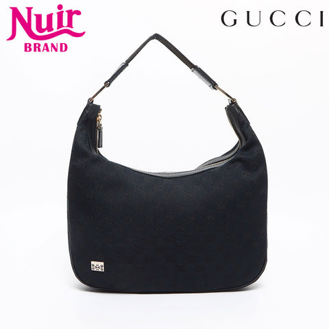 グッチ GUCCI GGキャンバス ワンショルダー 145757 ショルダーバッグ ブラック WS13394