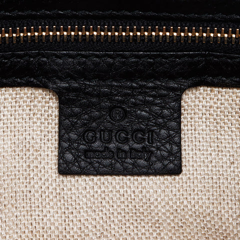 GUCCI leather Shoulder Bag black WS13398